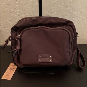 NWT BearPaw Nylon Chocolate Brown Crossbody Bag